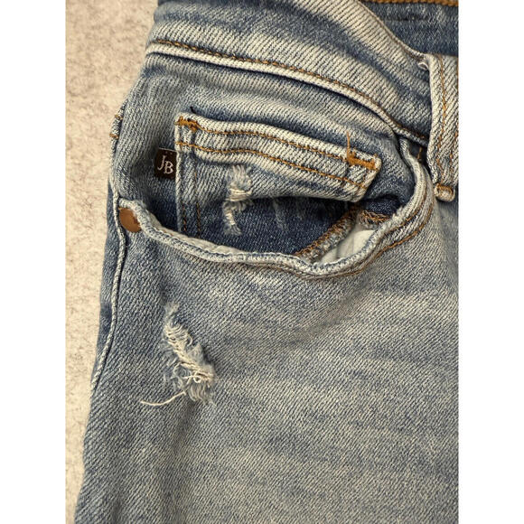 Judy Blue Jeans Size 9/29 Light Wash Distressed Boyfriend Fit - Picture 4 of 8
